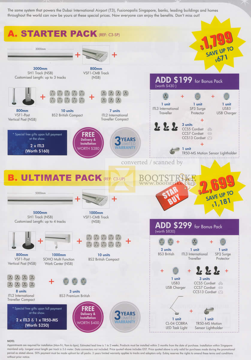 C3 2009 price list image brochure of Eubiq Power Outlet Starter Pack Value Pack C3 2009 price list image brochure of Eubiq Power Outlet Starter Pack Value Pack