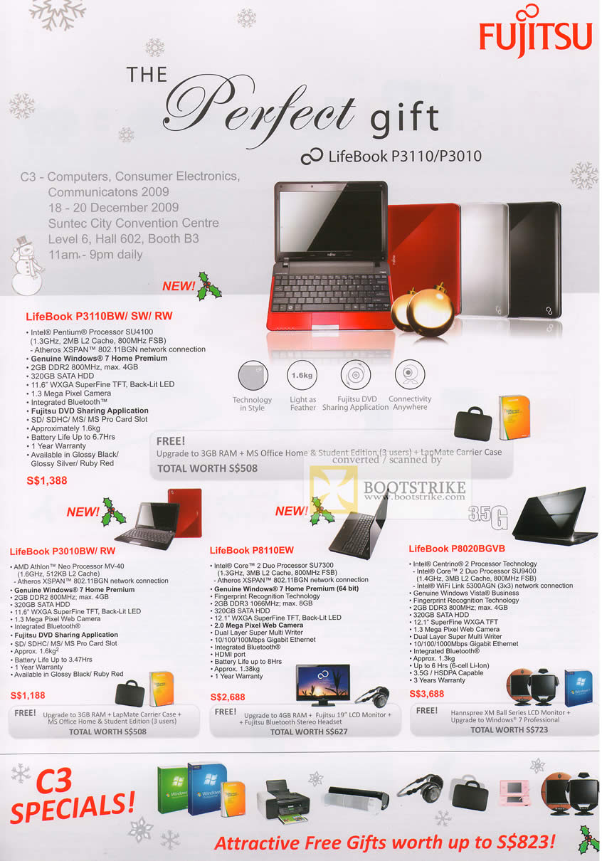 C3 2009 price list image brochure of Fujitsu Notebooks Lifebook P3110 P3010 P8110 P8020 C3 2009 price list image brochure of Fujitsu Notebooks Lifebook P3110 P3010 P8110 P8020