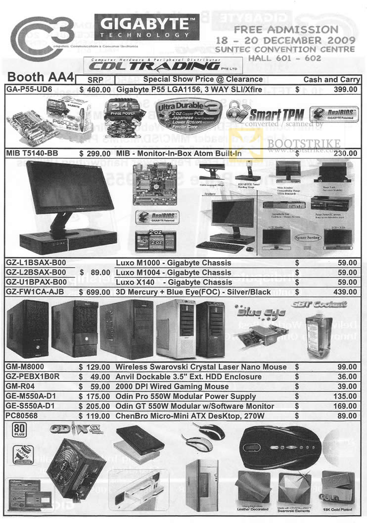 C3 2009 price list image brochure of Gigabyte CDL Trading Motherboard GA MIB GZ GE Casing Mouse Power Supply Chassis C3 2009 price list image brochure of Gigabyte CDL Trading Motherboard GA MIB GZ GE Casing Mouse Power Supply Chassis