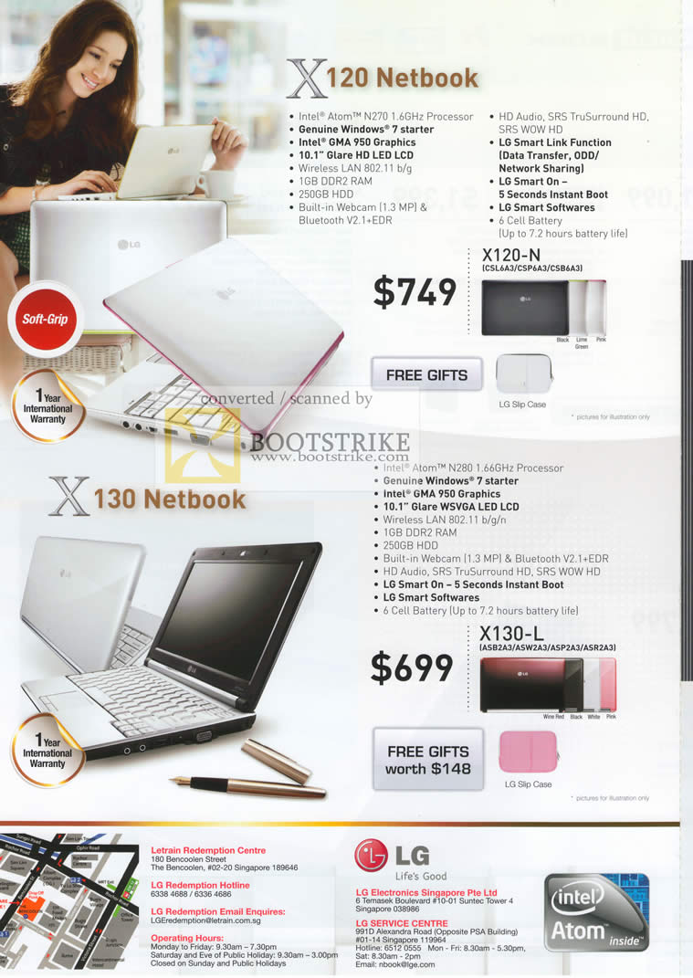 C3 2009 price list image brochure of LG Netbooks X120 X130 C3 2009 price list image brochure of LG Netbooks X120 X130