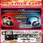 World Of Warcraft Headset Vado HD Camcorder EP-630 Earphone