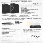 Internet Movie Box Media Player Mele 3816ci RCA PC6