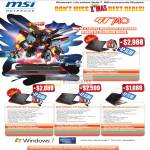 Notebooks GT740 Gaming GT640 GT628 EX460