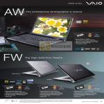 Song Vaio Notebooks AW FW Series