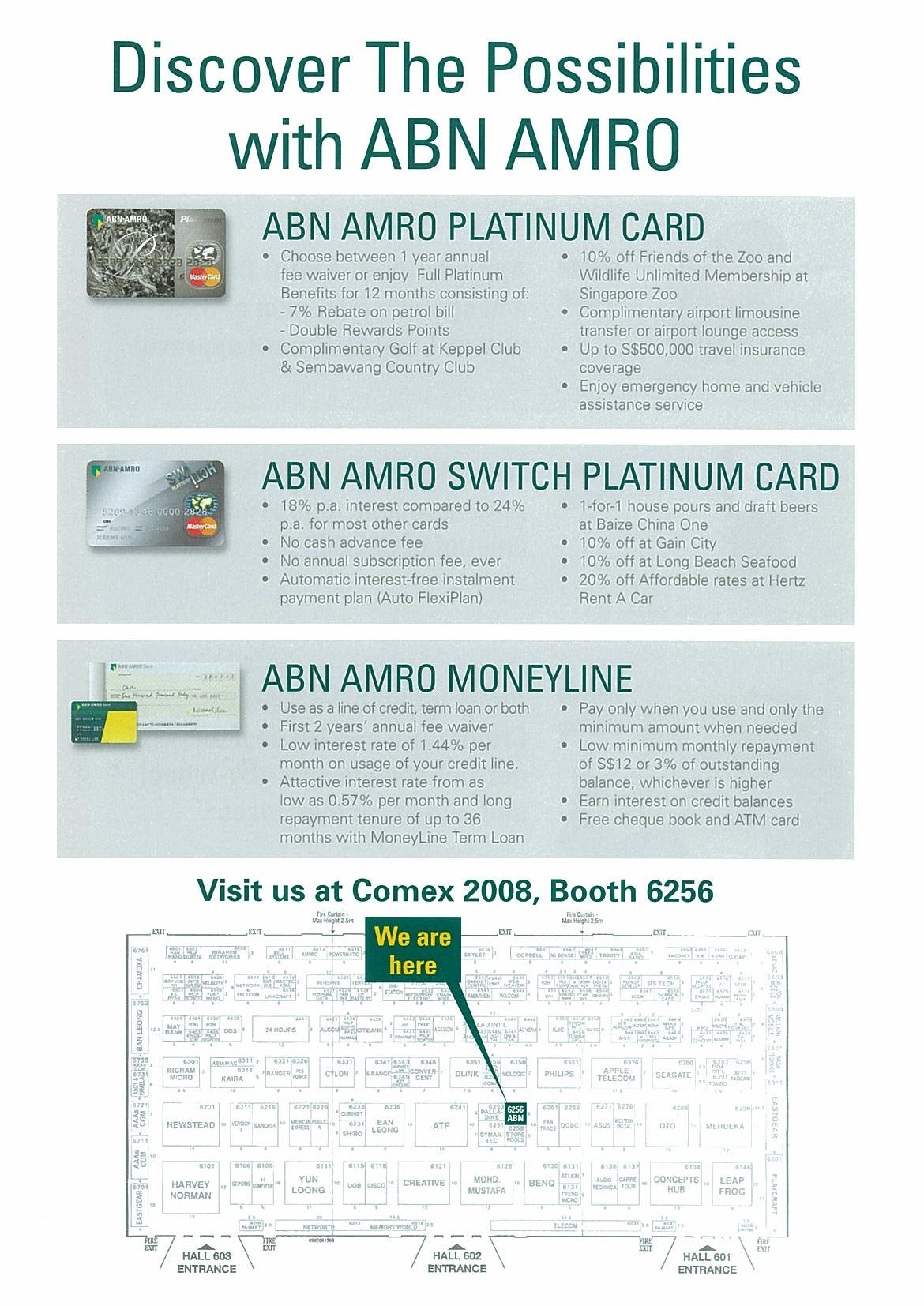 Comex 2008 price list image brochure of ABN AMRO Page 2