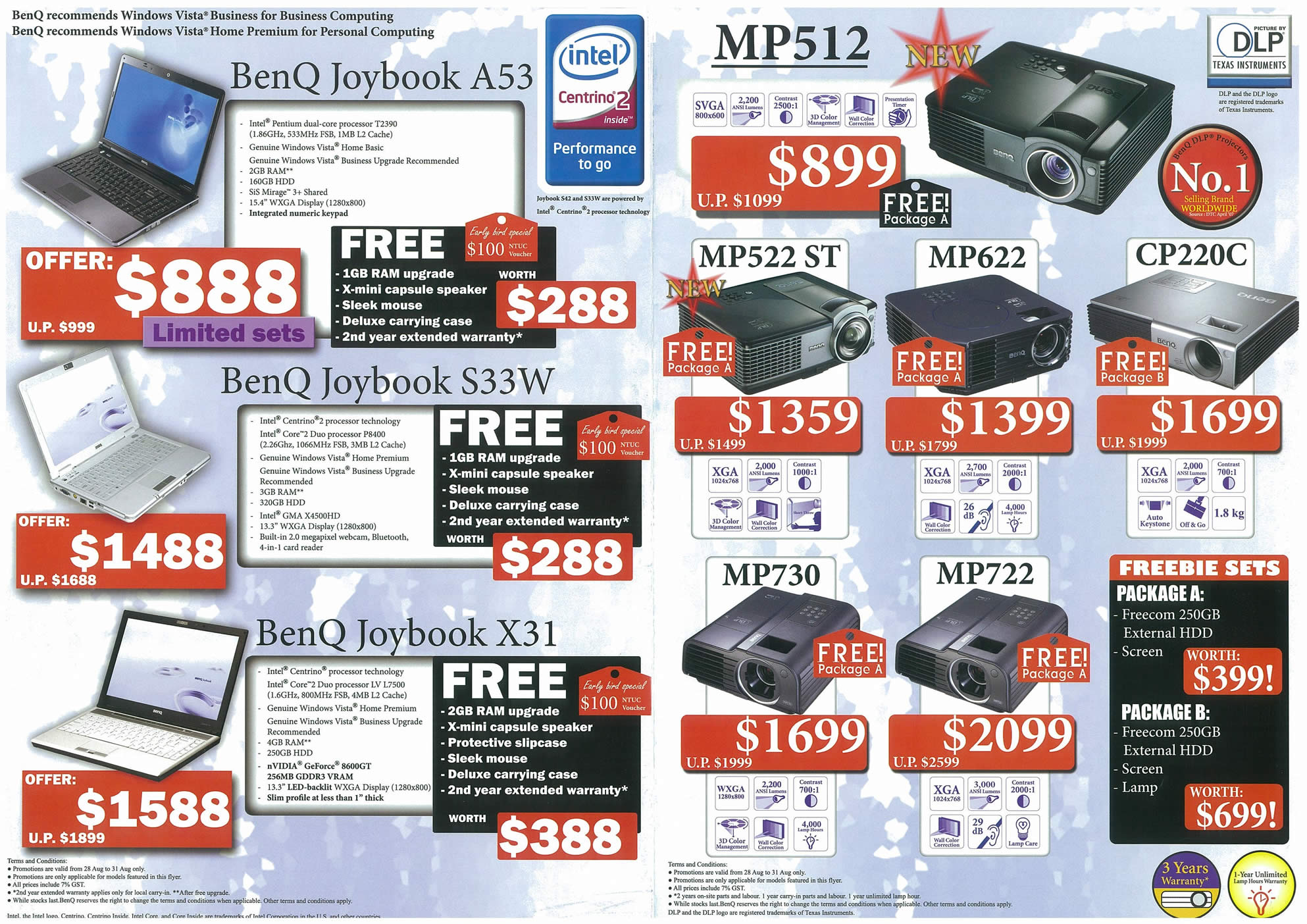 Comex 2008 price list image brochure of BenQ Page 2