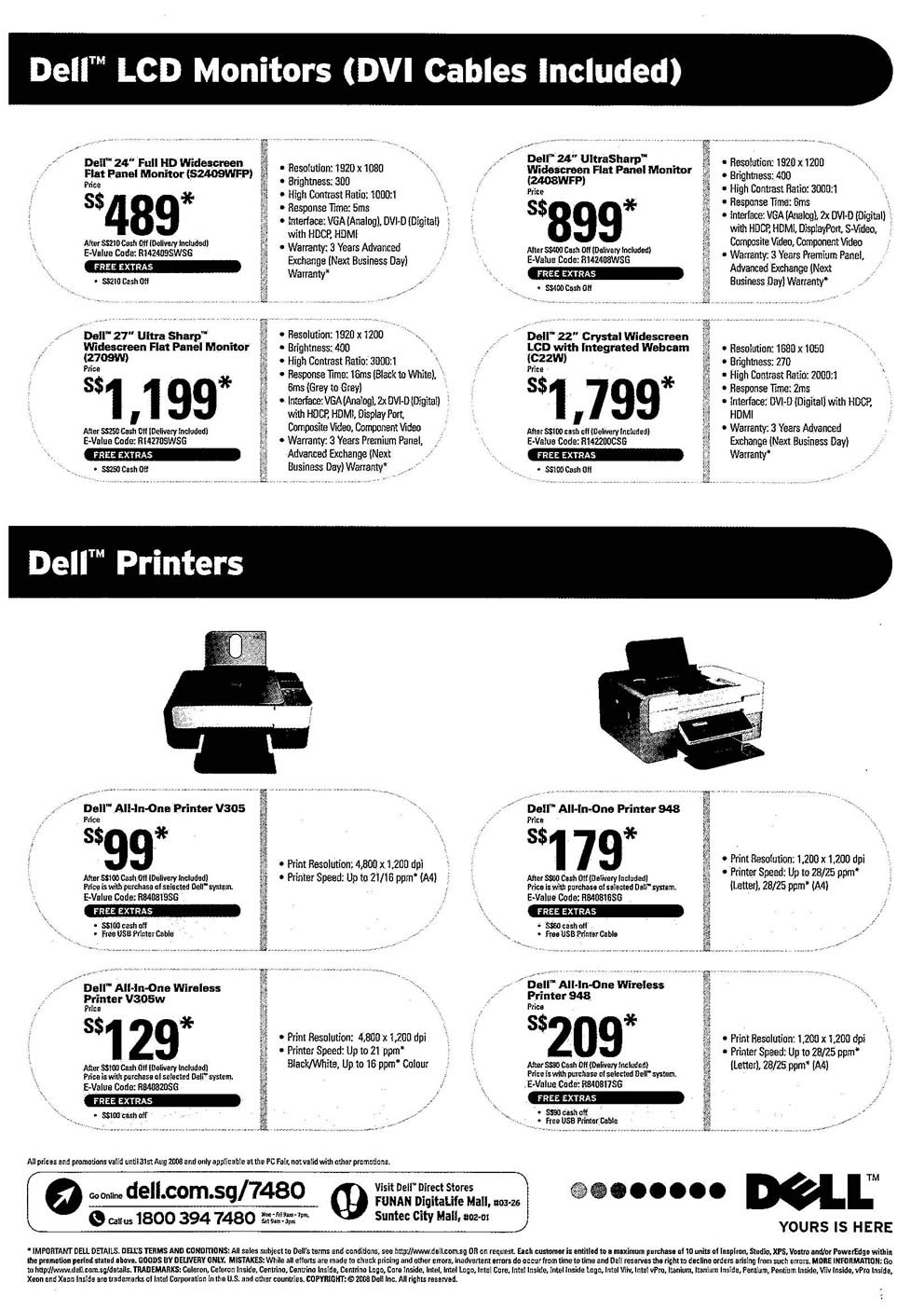 Comex 2008 price list image brochure of Dell LCD Monitor Page 2