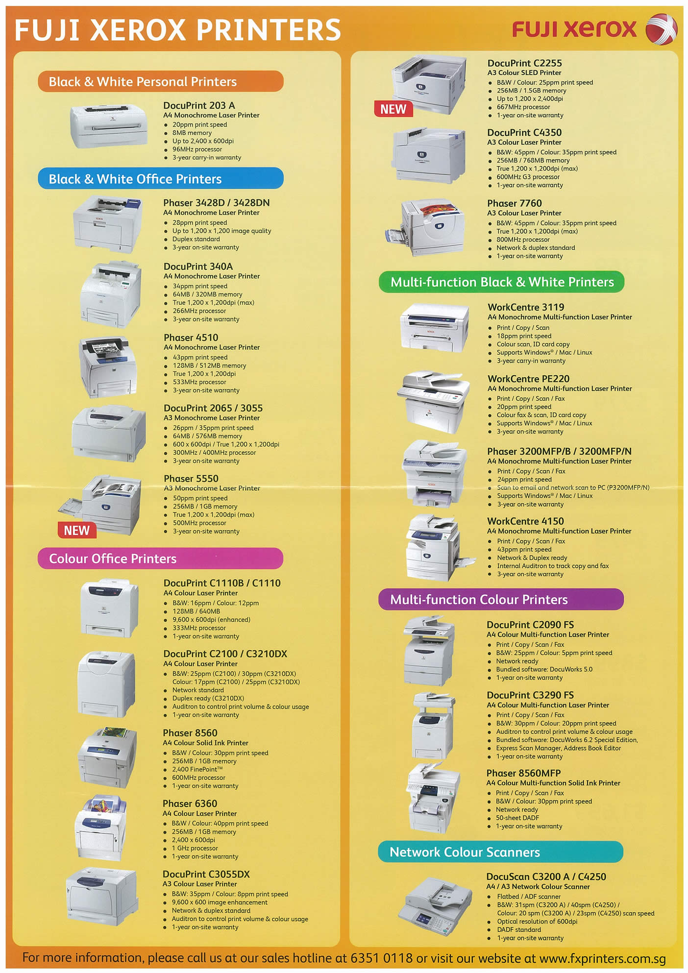 Comex 2008 price list image brochure of Fuji Xerox Page 2