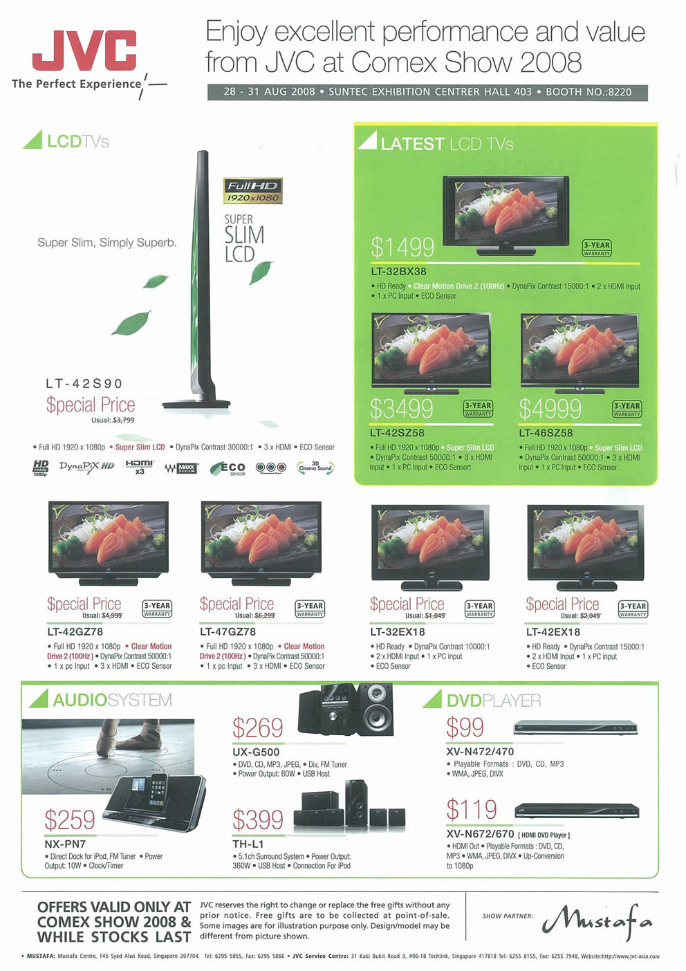 Comex 2008 price list image brochure of JVC  LCD TV Page 2