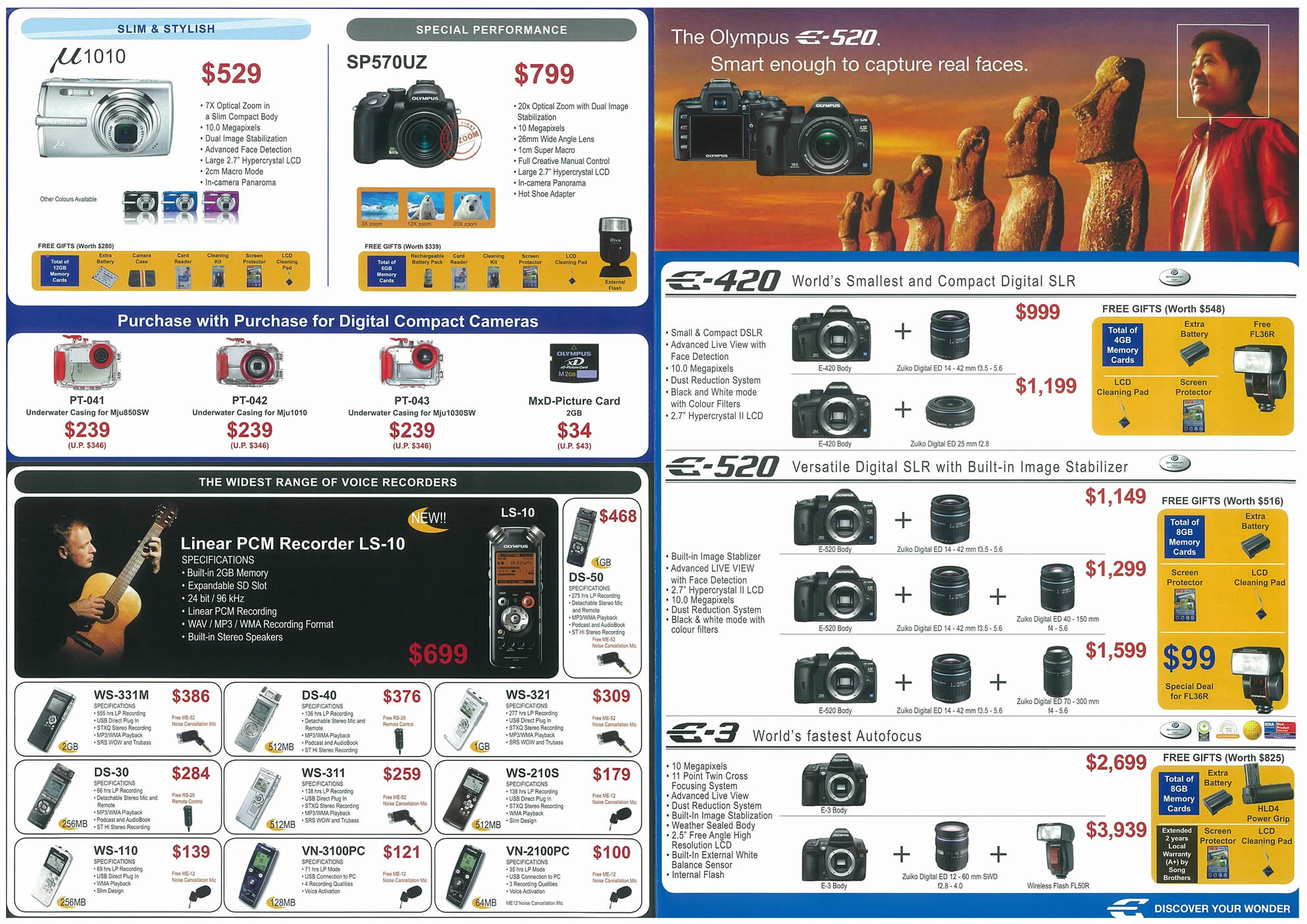 Comex 2008 price list image brochure of Olympus Page 2