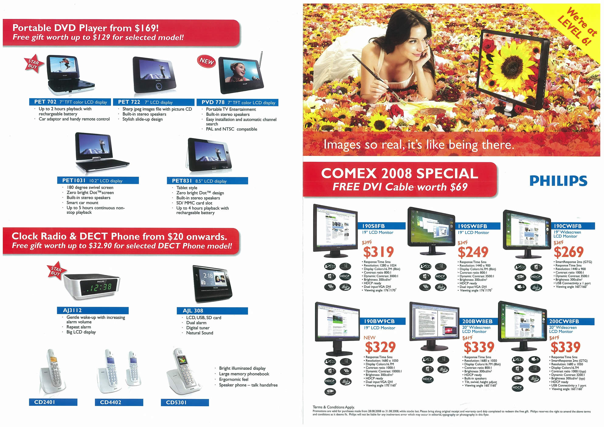 Comex 2008 price list image brochure of Philips Page 1