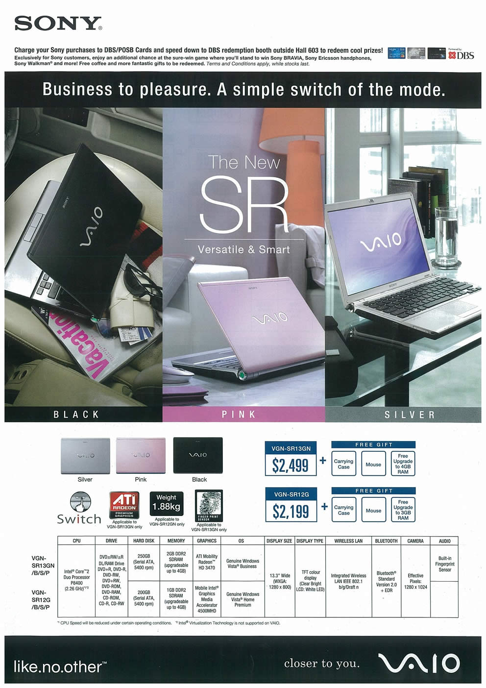 Comex 2008 price list image brochure of Sony VAIO Page 1