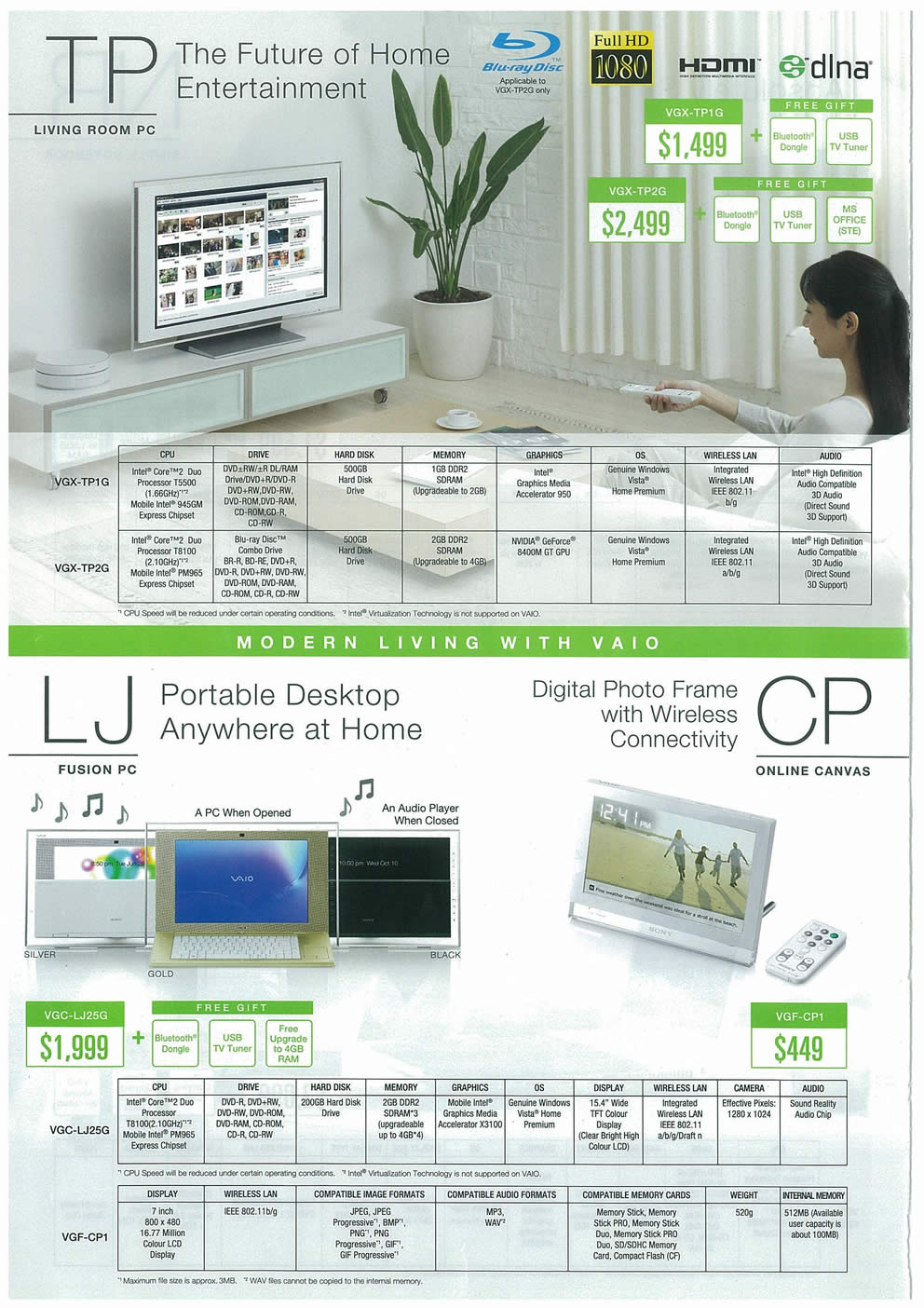 Comex 2008 price list image brochure of Sony VAIO Page 6