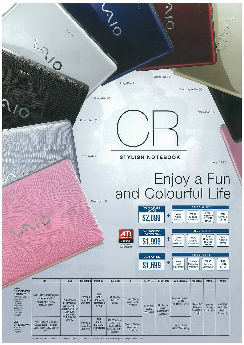 Comex 2008 price list image brochure of Sony VAIO Notebooks Page 4