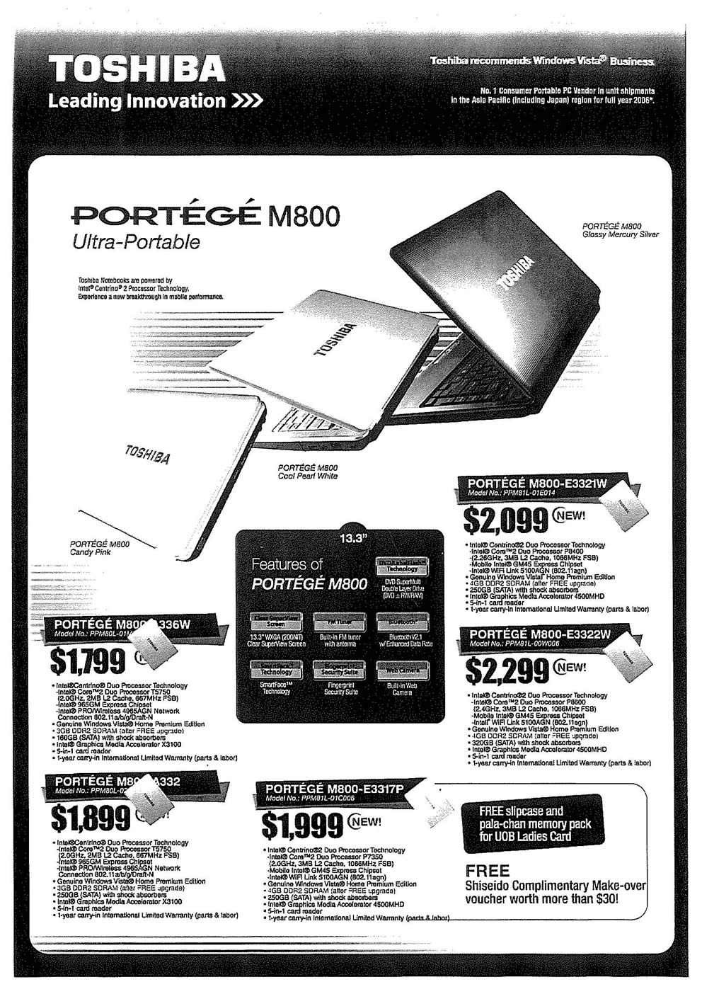 Comex 2008 price list image brochure of Toshiba Notebooks 02 Page 1