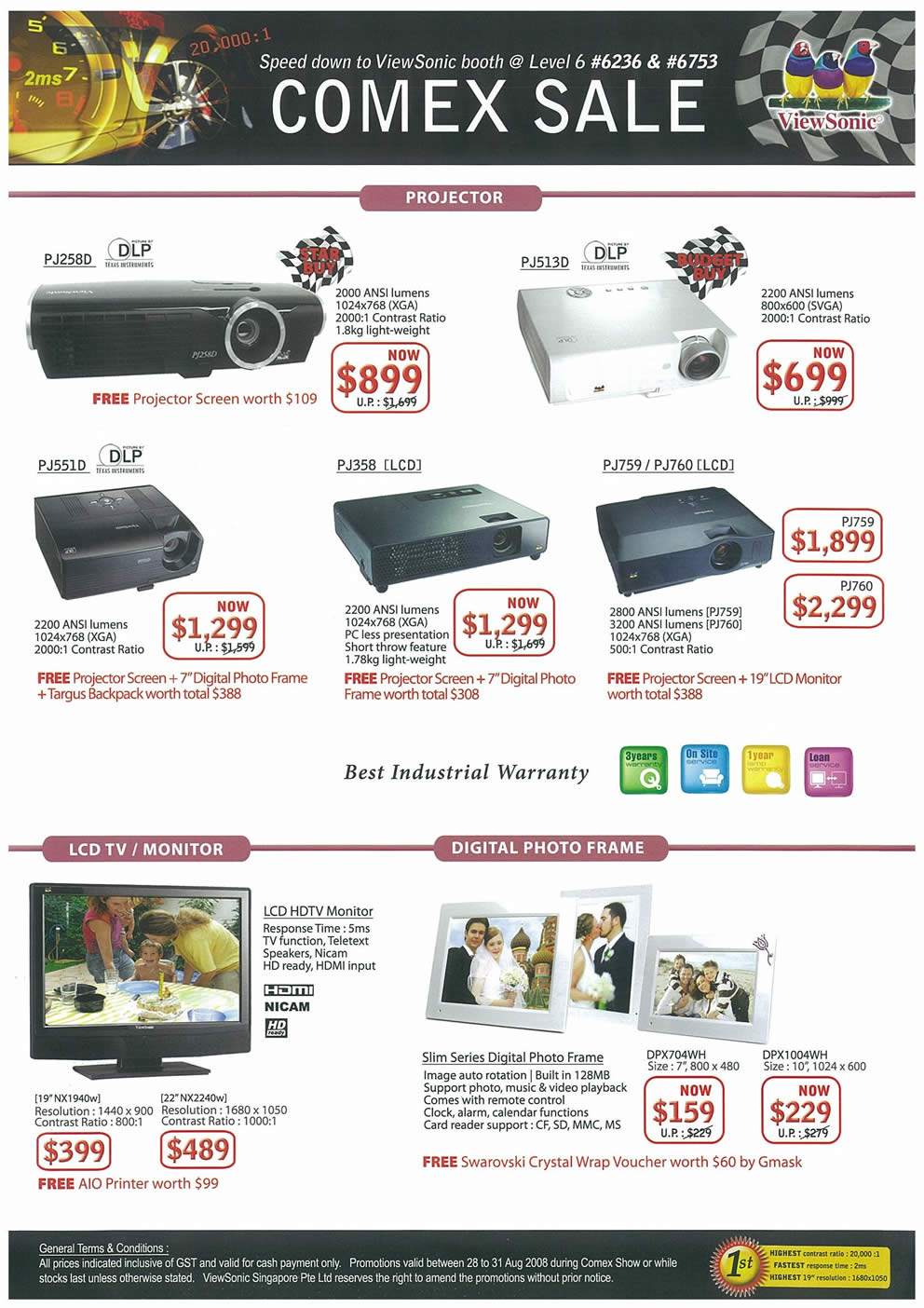 Comex 2008 price list image brochure of Viewsonic Page 2