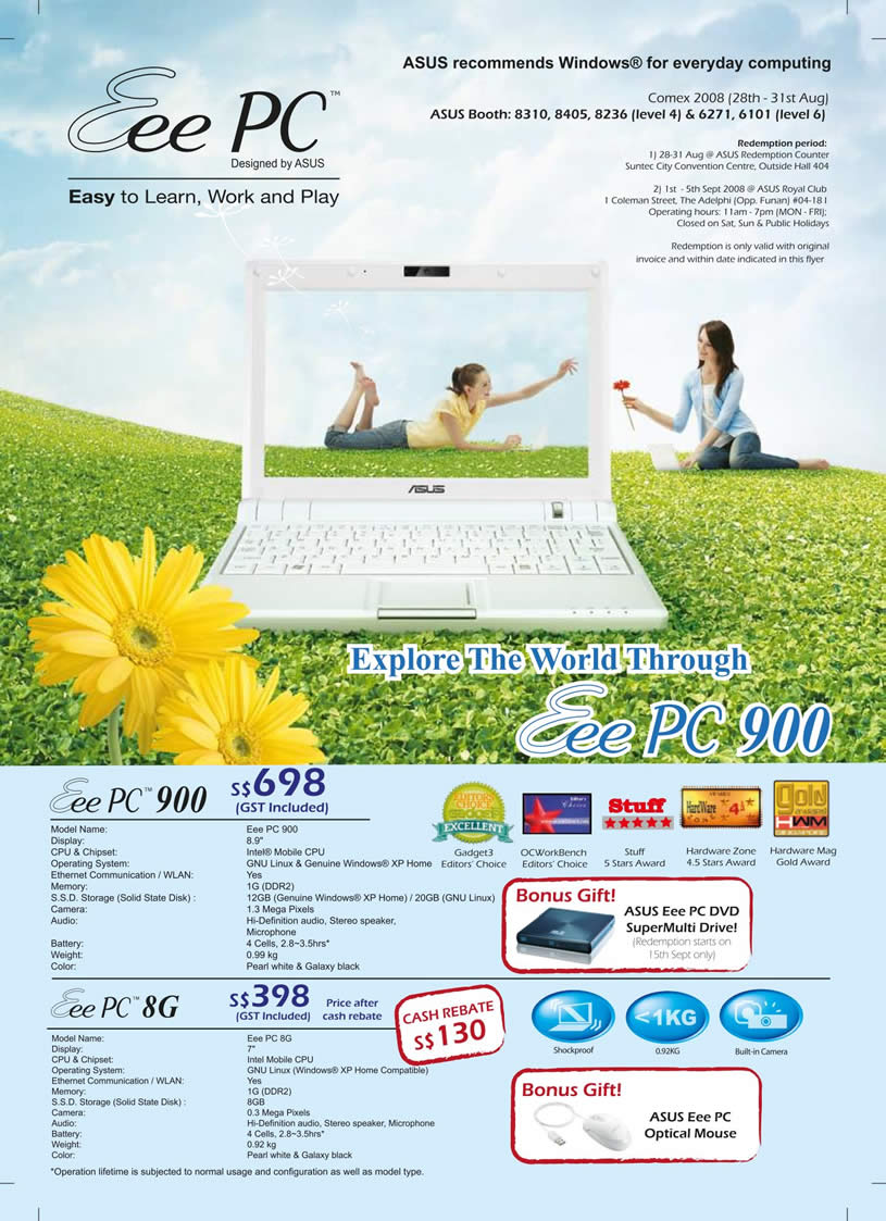 Comex 2008 price list image brochure of Asus Eee Pc Back.pdf 01