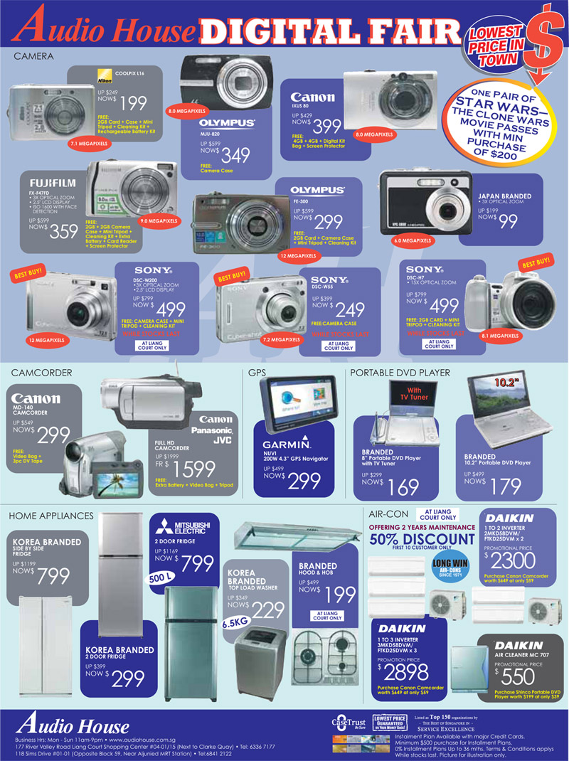 Comex 2008 price list image brochure of Audio House - Pg2I800