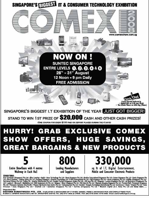 Comex 2008 price list image brochure of Comex Ad