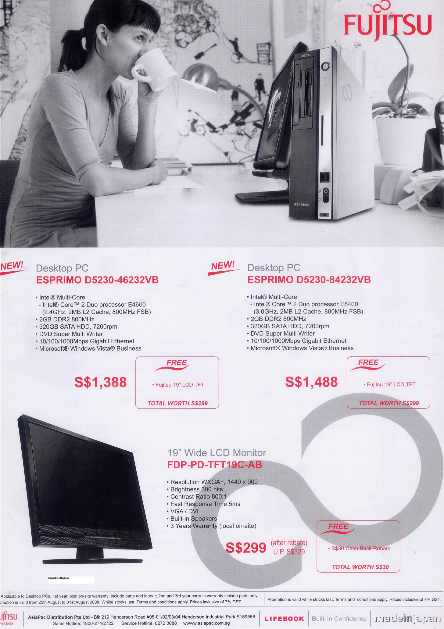 Comex 2008 price list image brochure of Fujitsu 5