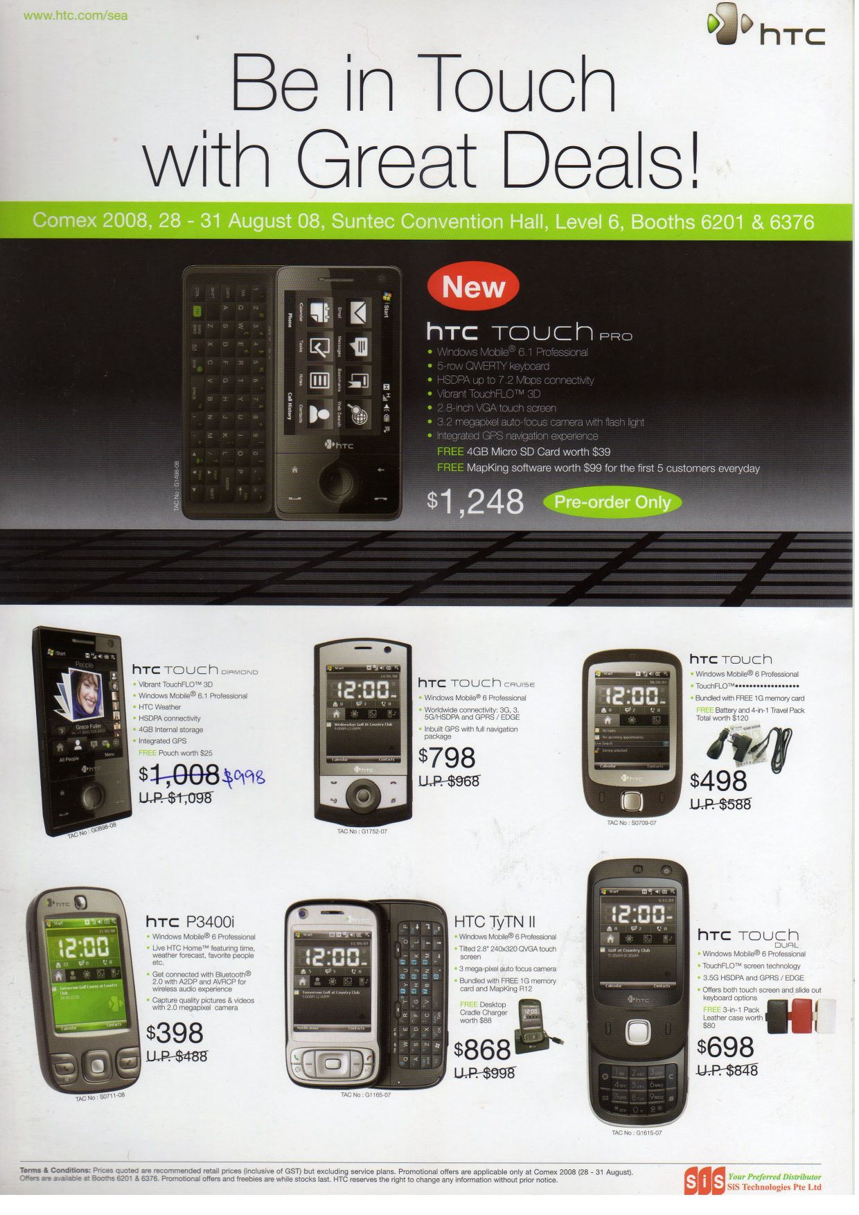 Comex 2008 price list image brochure of Htc Pdf 01