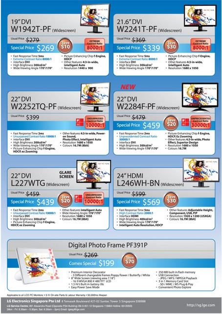 Comex 2008 price list image brochure of Lg Lcd Monitor 2