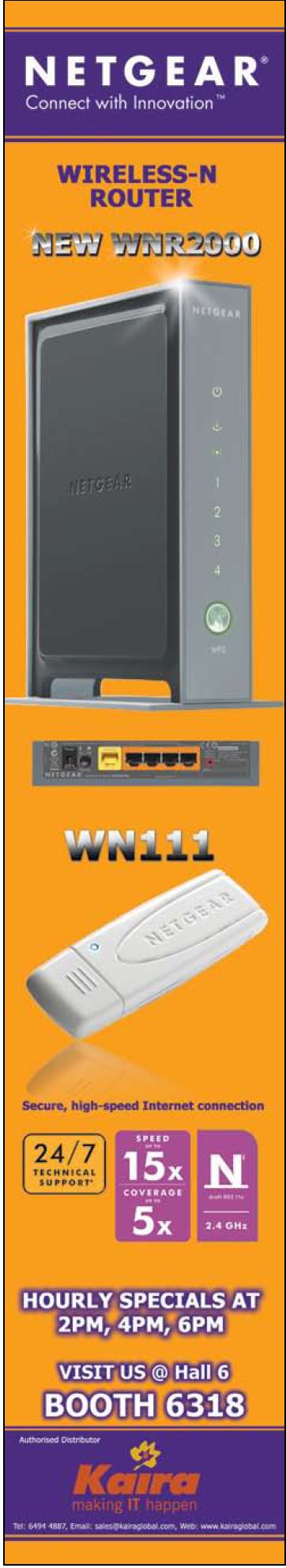 Comex 2008 price list image brochure of Netgear Wireless N Wnr2000 Wn1112 2