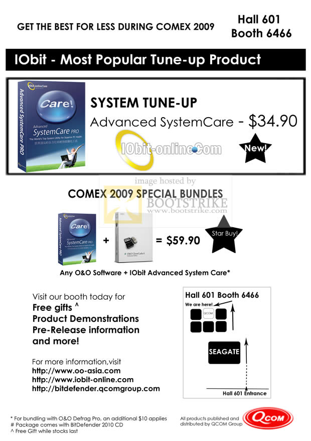 Comex 2009 price list image brochure of Advanced SystemCare PRO System Tune-Up IObit