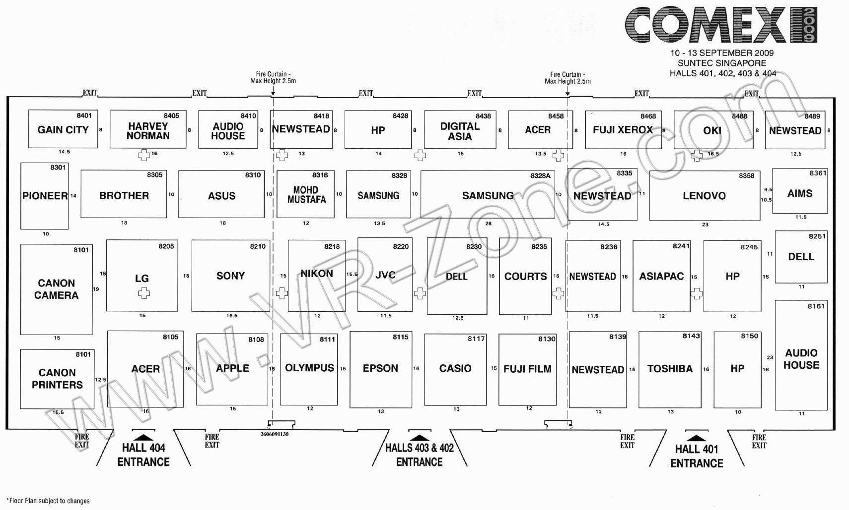 Comex 2009 price list image brochure of Floor Plan Map Level 4