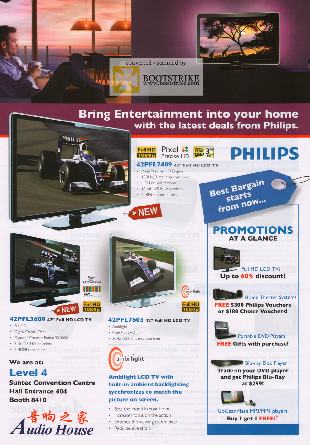 Comex 2009 price list image brochure of Philips LCD TV Audio House