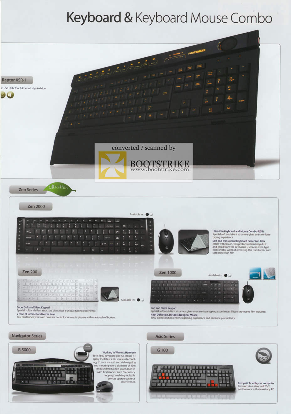 Comex 2009 price list image brochure of Powerlogic Keyboard Raptor Zen Navigator Asic