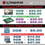 Kingston CompactFlash Elite Pro SD Card B6346