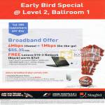 Singnet Early Bird ADSL Broadband On Mobile Offer