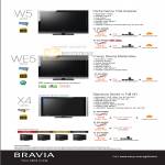 Bravia W5 WE5 X4 TV