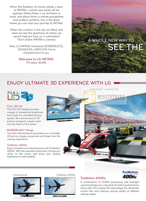 Comex 2010 price list image brochure of LG Full LED 3D Borderless TruMotion 400Hz Infinia