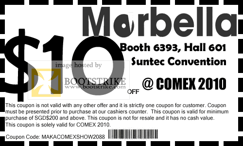 Comex 2010 price list image brochure of Maka Morbella GPS Voucher