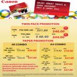 Ink Cartridges Twin Pack 4R A4 Combo Photo Paper