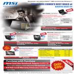 MSI Notebooks FX400 FX600 X360 X400 7300 Wind Top AE2220 Trade In