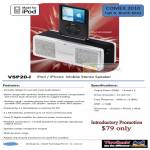 VSP20 I IPod IPhone Mobile Stereo Speaker