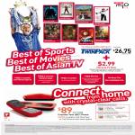 Mio TV Sports Movies Asian TV Stadium ESPN Star Colombo Twin Dect Phone