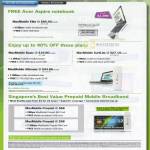 Acer Aspire Notebook Acer Aspire Timeline MaxMobile Elite Basic Surflite E1820 E1550 E1750 Prepaid Mobile Broadband