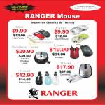 System Tech Ranger Mouse Mini Fancy Wireless Laser Travel Retractable