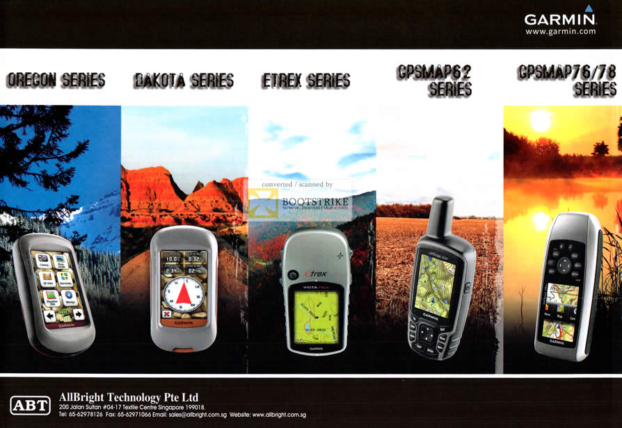 COMEX 2011 price list image brochure of Allbright Garmin GPS Oregon Dakota Etrex GPSmaps2 GPSmaps76 GPSmaps78 Series