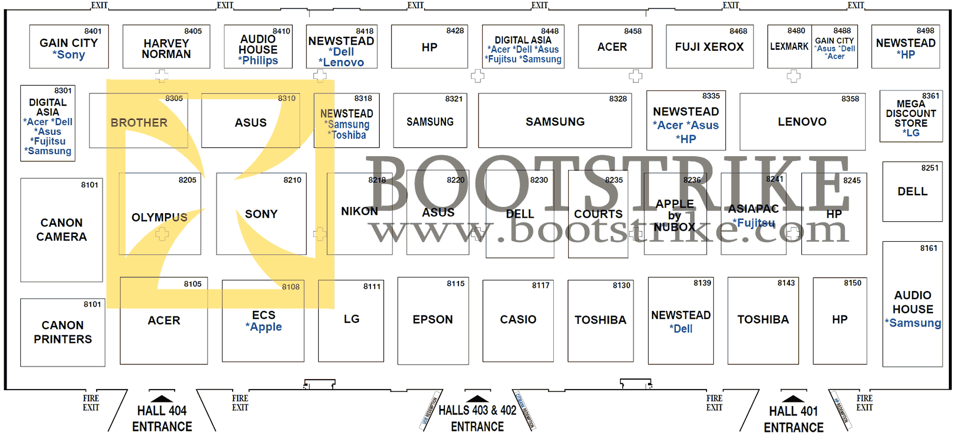 COMEX 2011 price list image brochure of Floor Plan Map Suntec Level 4