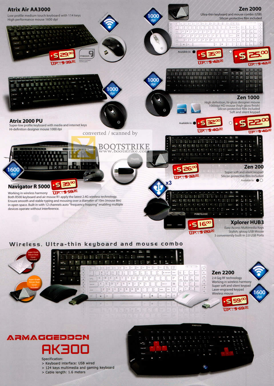 COMEX 2011 price list image brochure of Leap Frog Powerlogic Keyboard 2000 PU R 5000 Xplorer Armageddon AK300 Zen 2200