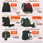 Lowepro Bags Orin DayPack Fastpack 250 Flipside 200 400 AW Pro Runner 200 AW Lens Trekker 600 AW II