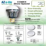 AZ E-Lite LED Light Bulbs Azcend Globe Azpand LFC Azpire Candle Spot Spotlight Lunar Azpress LCR Shell