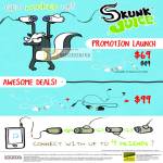 Skunk Juice Earphones Launch