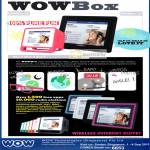 Wow WowBox 35 08 Wireless Internet Buffet Radio Videos Photos Alarm Clock Apps