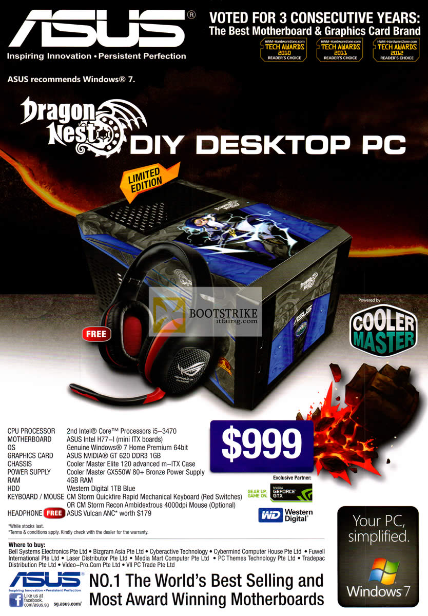 COMEX 2012 price list image brochure of ASUS Desktop PC Dragon Nest